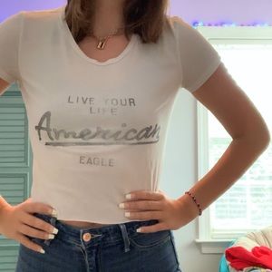 American eagle simple crop top
